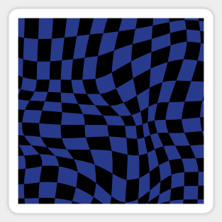 Inter Distorted Checkered Pattern Sticker